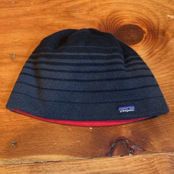 PATAGONIA Kids O/S Reversible Knit Beanie Hat - Picture 2 of 5